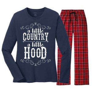 A Little Country A Little Hood Women's Long Sleeve Flannel Pajama Set 