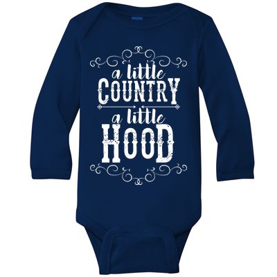 A Little Country A Little Hood Baby Long Sleeve Bodysuit