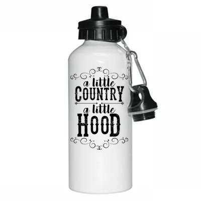 A Little Country A Little Hood Aluminum Water Bottle