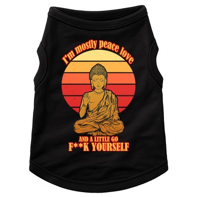 A little Go F**k Yourself Funny Buddha Doggie Tank