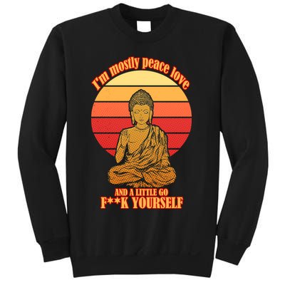 A little Go F**k Yourself Funny Buddha Sweatshirt