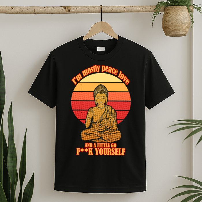 A little Go F**k Yourself Funny Buddha T-Shirt