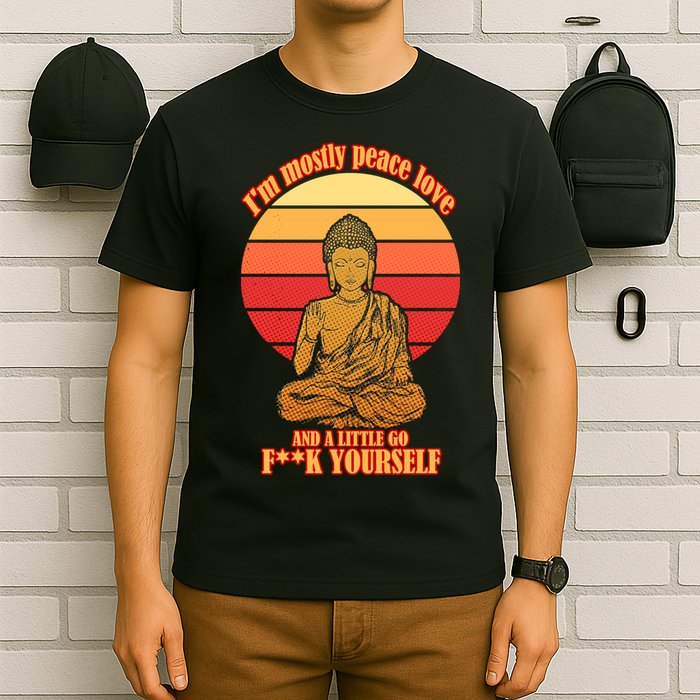A little Go F**k Yourself Funny Buddha T-Shirt
