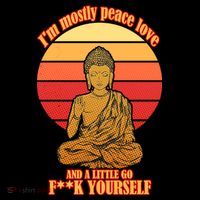 A little Go F**k Yourself Funny Buddha Tall T-Shirt