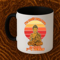 A little Go F**k Yourself Funny Buddha Mug