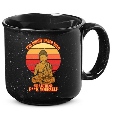 A little Go F**k Yourself Funny Buddha 15oz Campfire Ceramic Mug