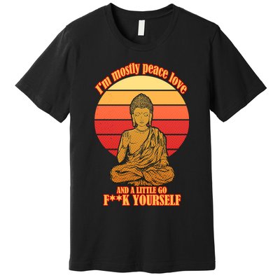 A little Go F**k Yourself Funny Buddha Premium T-Shirt