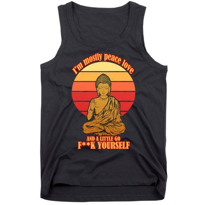 A little Go F**k Yourself Funny Buddha Tank Top