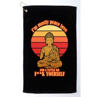 A little Go F**k Yourself Funny Buddha Golf Towel