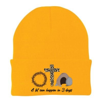 A Lot Can Happen in 3 Day Celebrating Easter Knit Cap Winter Beanie