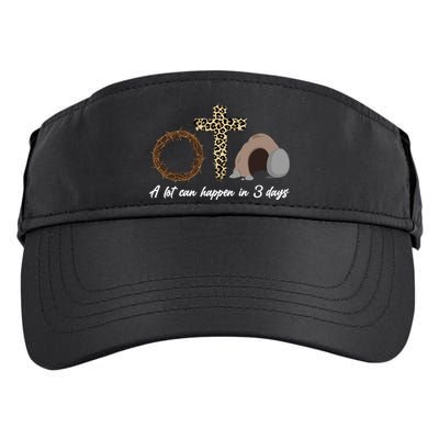 A Lot Can Happen in 3 Day Celebrating Easter Adult Drive Performance Visor