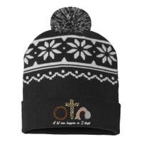 A Lot Can Happen in 3 Day Celebrating Easter USA-Made Snowflake Beanie