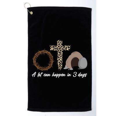 A Lot Can Happen in 3 Day Celebrating Easter Golf Towel