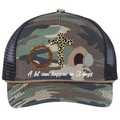 A Lot Can Happen in 3 Day Celebrating Easter Retro Rope Trucker Hat Cap