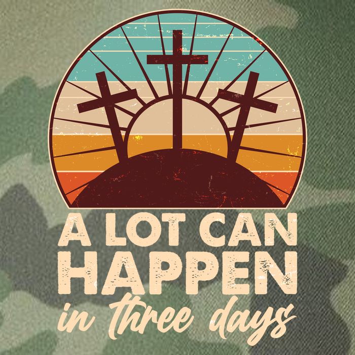 A Lot Can Happen in Three Days Jesus Resurrection Legacy Tie Dye Trucker Hat