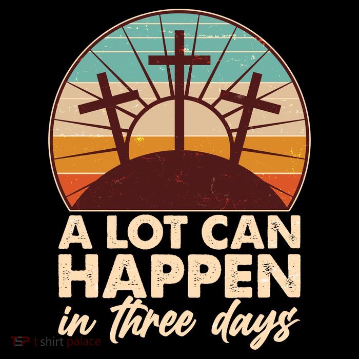 A Lot Can Happen in Three Days Jesus Resurrection Flexfit Unipanel Trucker Cap
