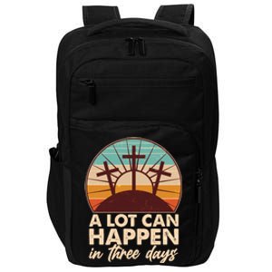 A Lot Can Happen in Three Days Jesus Resurrection Impact Tech Backpack