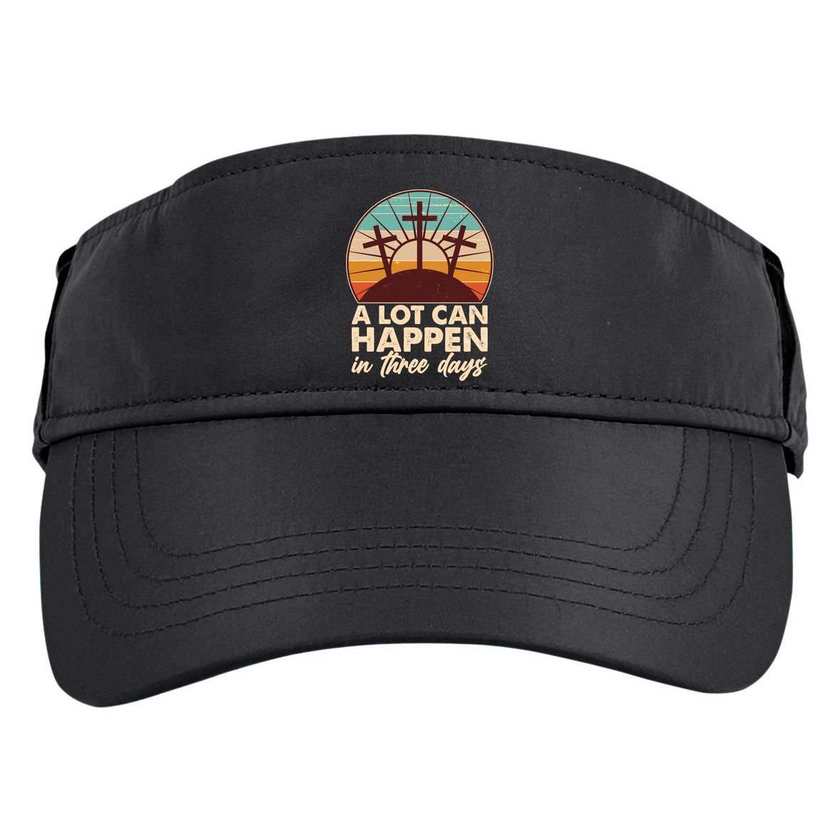 A Lot Can Happen in Three Days Jesus Resurrection Adult Drive Performance Visor
