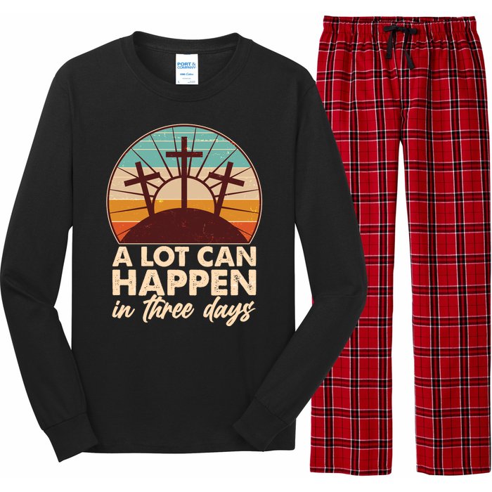 A Lot Can Happen in Three Days Jesus Resurrection Long Sleeve Pajama Set