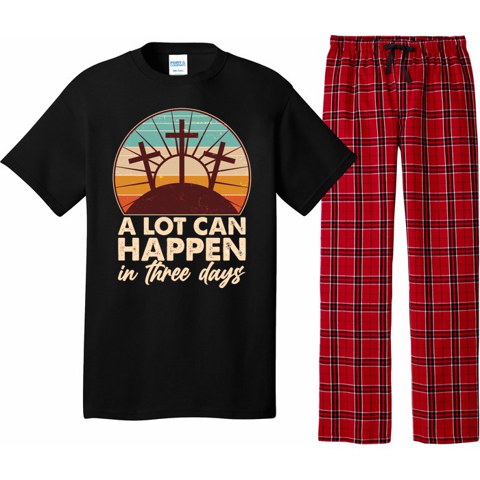 A Lot Can Happen in Three Days Jesus Resurrection Pajama Set