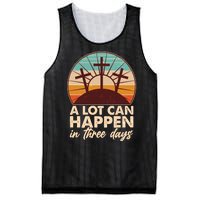 A Lot Can Happen in Three Days Jesus Resurrection Mesh Reversible Basketball Jersey Tank