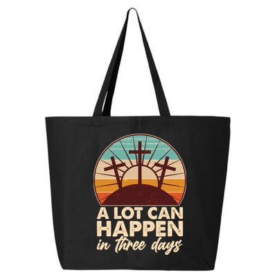 A Lot Can Happen in Three Days Jesus Resurrection 25L Jumbo Tote
