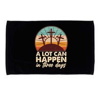 A Lot Can Happen in Three Days Jesus Resurrection Microfiber Hand Towel