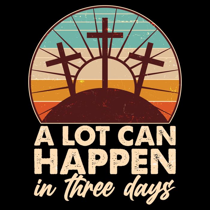 A Lot Can Happen in Three Days Jesus Resurrection Women's V-Neck T-Shirt
