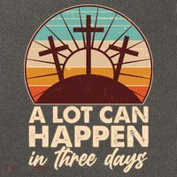 A Lot Can Happen in Three Days Jesus Resurrection Cotton Canvas Backpack