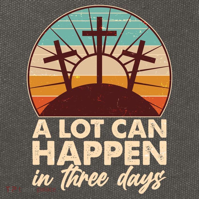 A Lot Can Happen in Three Days Jesus Resurrection Cotton Canvas Backpack