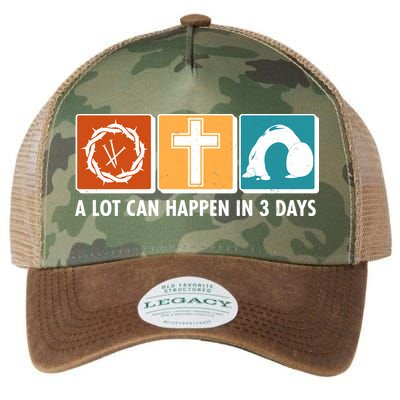 A Lot Can Happened In Three Days Jesus Resurrection Legacy Tie Dye Trucker Hat