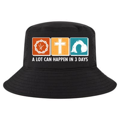 A Lot Can Happened In Three Days Jesus Resurrection Cool Comfort Performance Bucket Hat