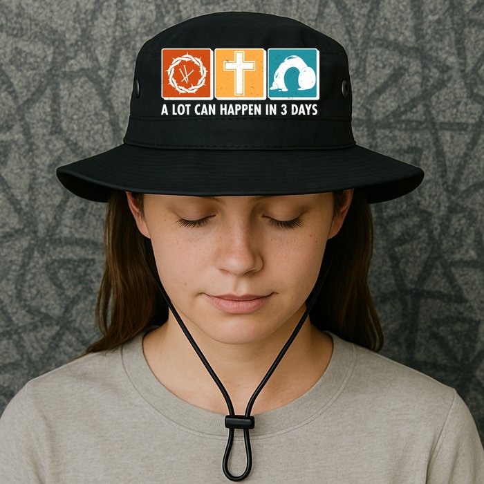 A Lot Can Happened In Three Days Jesus Resurrection Bucket Hat