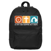 A Lot Can Happened In Three Days Jesus Resurrection 16 in Basic Backpack