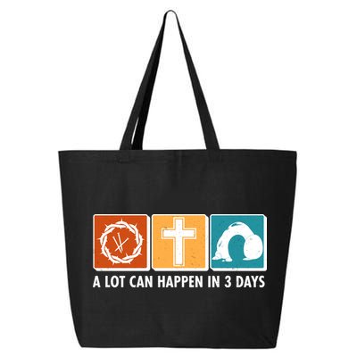 A Lot Can Happened In Three Days Jesus Resurrection 25L Jumbo Tote