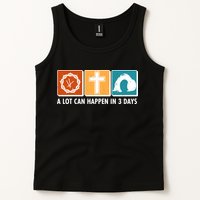 A Lot Can Happened In Three Days Jesus Resurrection Tank Top