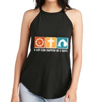 A Lot Can Happened In Three Days Jesus Resurrection Women's Perfect Tri Rocker Tank