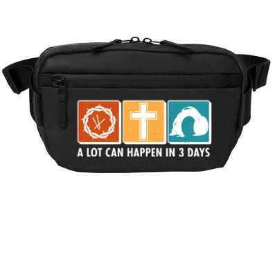 A Lot Can Happened In Three Days Jesus Resurrection Crossbody Pack