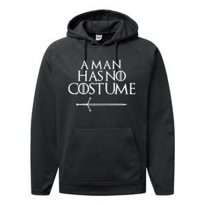 A Man Has No Costume Funny TV Series Performance Fleece Hoodie