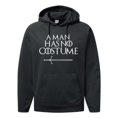 A Man Has No Costume Funny TV Series Performance Fleece Hoodie