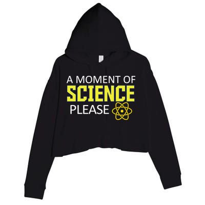 A Moment of Science Please Crop Fleece Hoodie