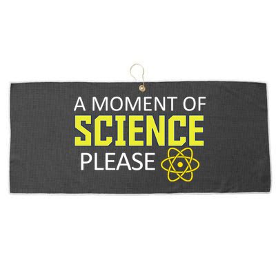 A Moment Of Science Please  Large Microfiber Waffle Golf Towel