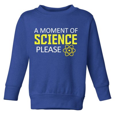 A Moment Of Science Please  Toddler Sweatshirt