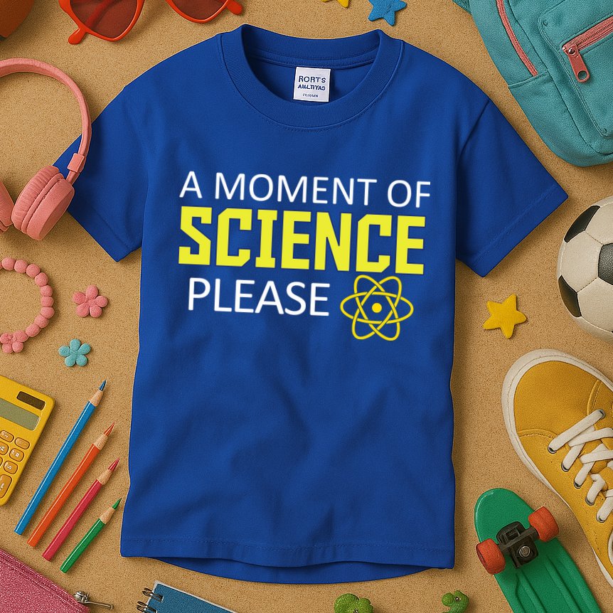 A Moment Of Science Please  Kids T-Shirt
