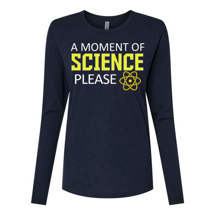 A Moment of Science Please Womens Cotton Relaxed Long Sleeve T-Shirt