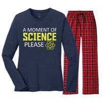 A Moment of Science Please Women's Long Sleeve Flannel Pajama Set 