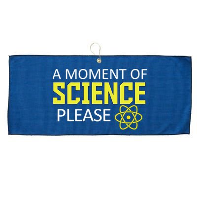 A Moment of Science Please Large Microfiber Waffle Golf Towel