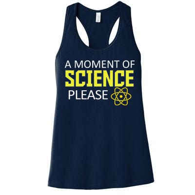 A Moment of Science Please Women's Racerback Tank