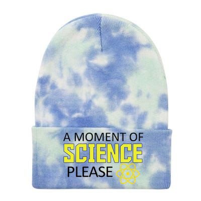 A Moment Of Science Please  Tie Dye 12in Knit Beanie