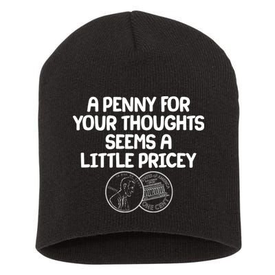 A Penny For Your Thoughts Seems A Little Pricey Short Acrylic Beanie